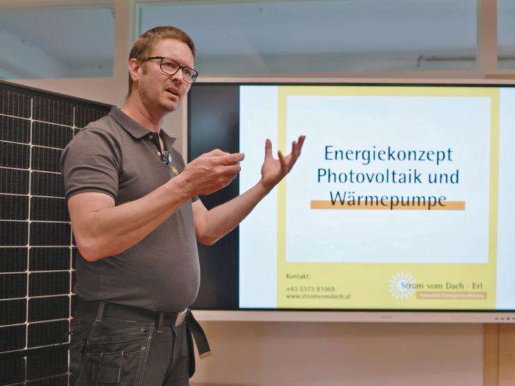 Michael Anker, Vortrag Photovoltaik in Erl, Kufstein