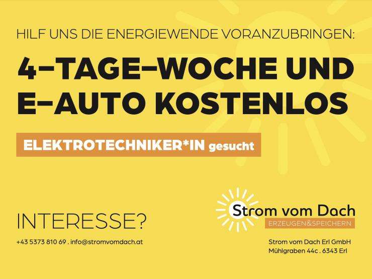 Photovoltaik, Elektriker Job Tirol